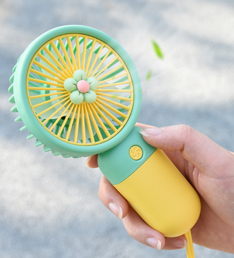 Mini ventilatore portatile USB multifunzione per studenti, piccolo, pratico, fresco e carino per tutta l'estate_voghion.com