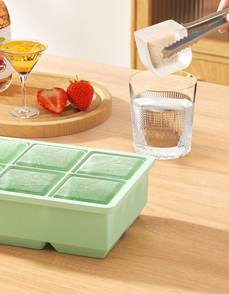 Extra Large Silicone Ice Cube Tray Food Grade Kitchen Mould_voghion.com