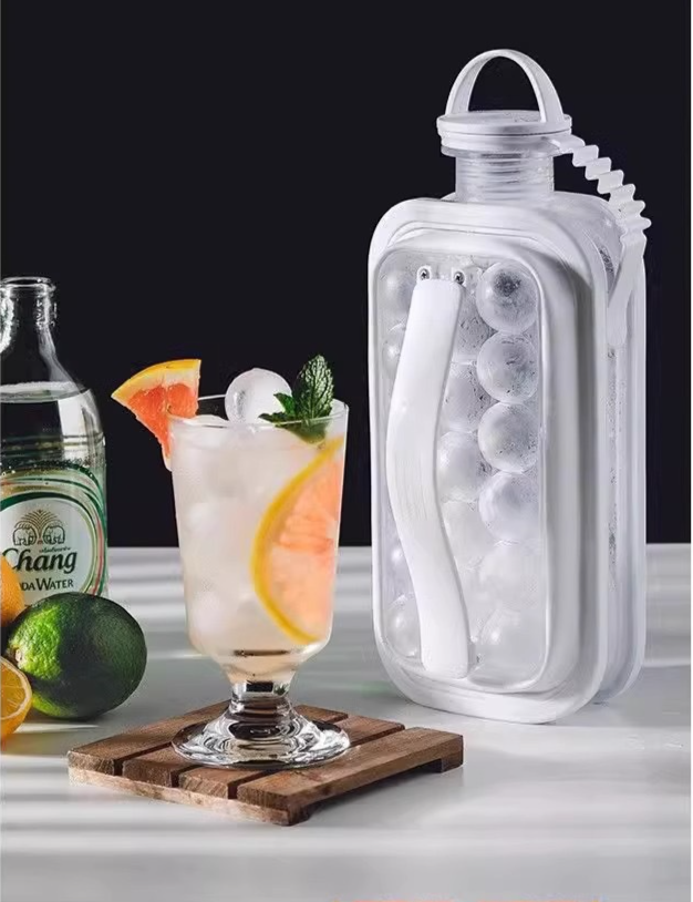 Spherical Ice Ball Maker Mold For Kitchen Household Storage Box_voghion.com