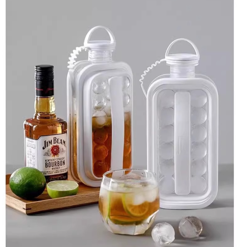 Spherical Ice Ball Maker Mold For Kitchen Household Storage Box_voghion.com