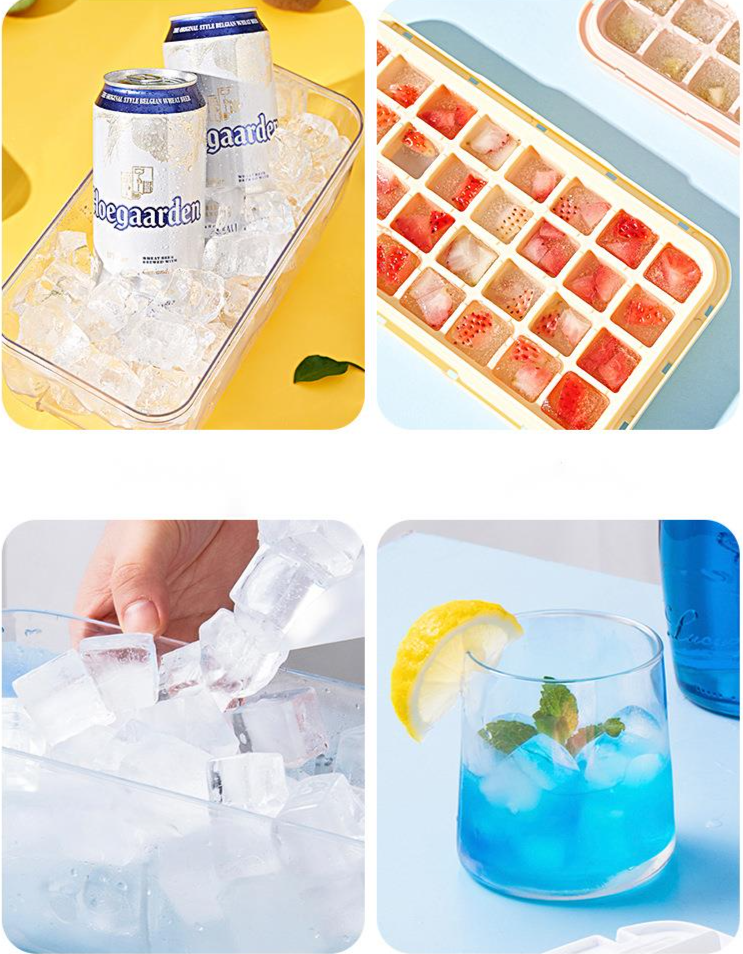 Household Commercial Magic Cube Mold Storage Box Silicone Ice Tray Quick Freezing_voghion.com