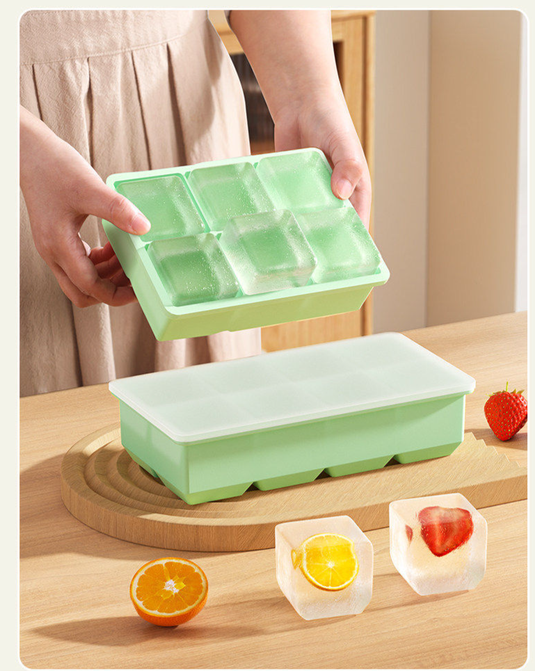 Extra Large Silicone Ice Cube Tray Food Grade Kitchen Mould_voghion.com