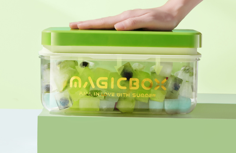 Household Commercial Magic Cube Mold Storage Box Silicone Ice Tray Quick Freezing_voghion.com