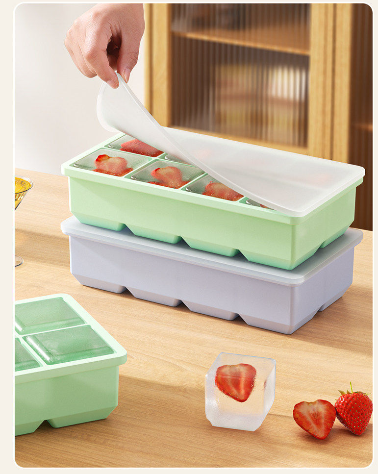 Extra Large Silicone Ice Cube Tray Food Grade Kitchen Mould_voghion.com