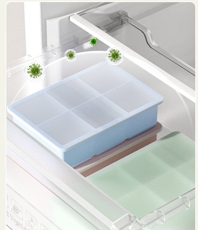 Extra Large Silicone Ice Cube Tray Food Grade Kitchen Mould_voghion.com