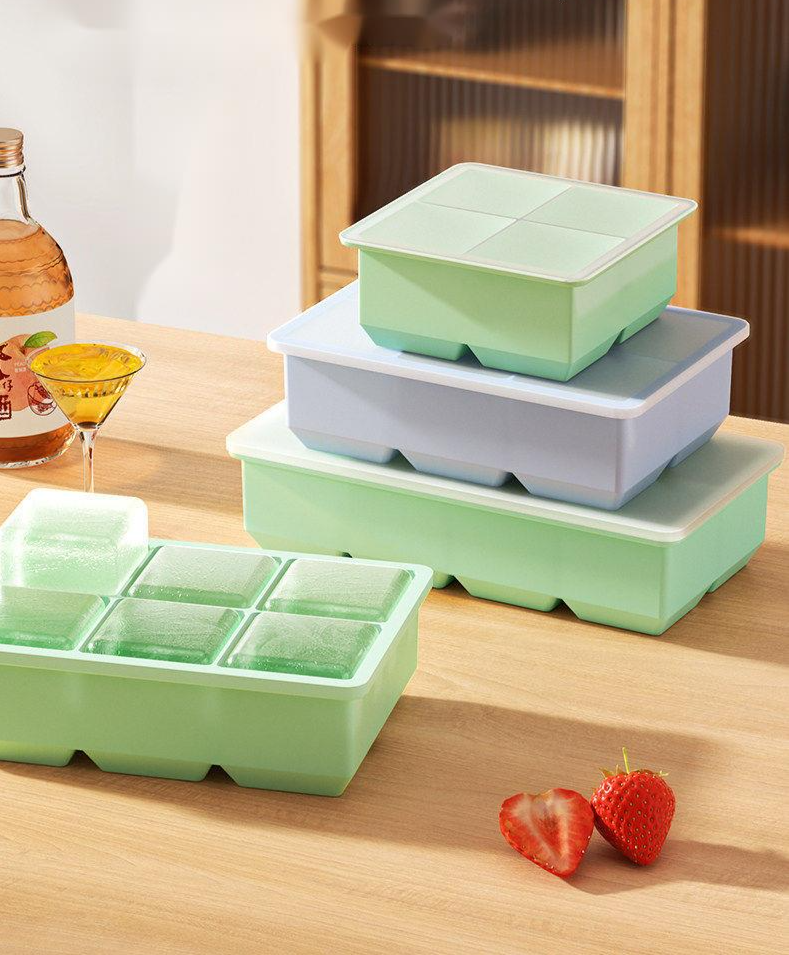 Extra Large Silicone Ice Cube Tray Food Grade Kitchen Mould_voghion.com