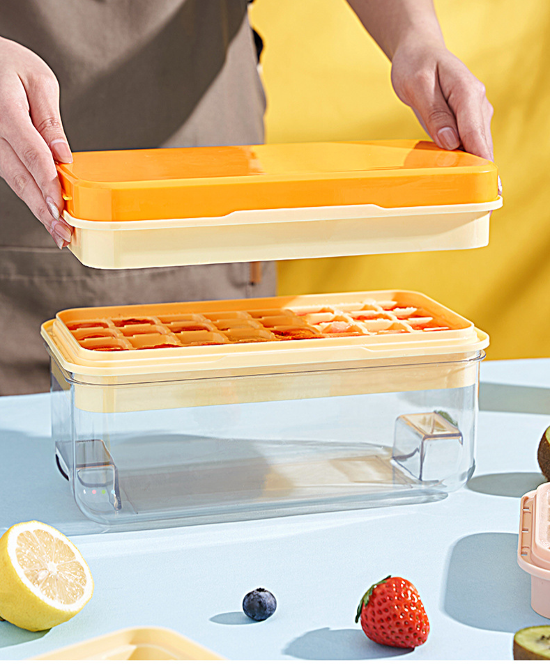 Household Commercial Magic Cube Mold Storage Box Silicone Ice Tray Quick Freezing_voghion.com