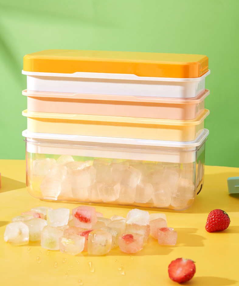 Household Commercial Magic Cube Mold Storage Box Silicone Ice Tray Quick Freezing_voghion.com