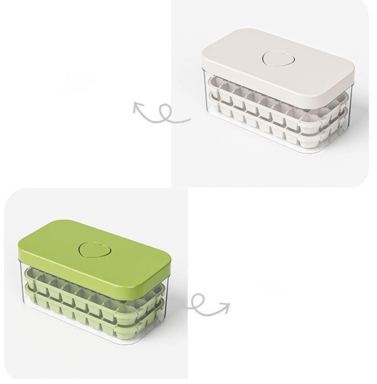Mold DIY Maker Home Cube Tray With Lid Square Grid Storage Ice Making Kit_voghion.com