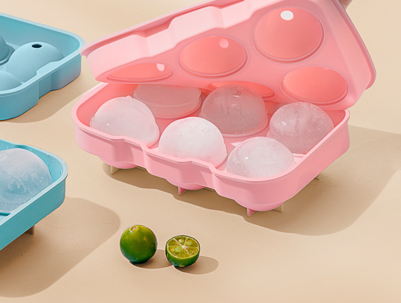 Silicone Ice Cube Tray With Lid For Kitchen Household Use_voghion.com