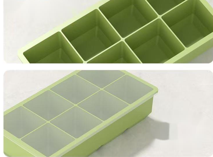 Silicone Ice Cube Tray With Lid For Kitchen Household Use_voghion.com