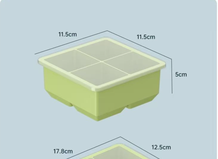 Silicone Ice Cube Tray With Lid For Kitchen Household Use_voghion.com