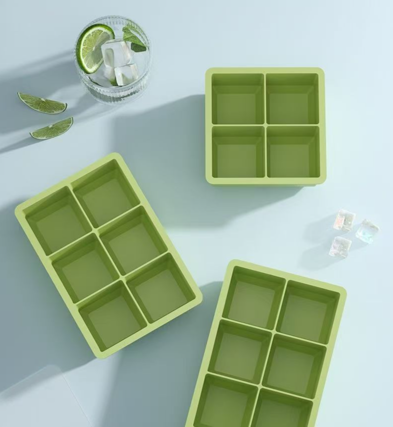 Silicone Ice Cube Tray With Lid For Kitchen Household Use_voghion.com