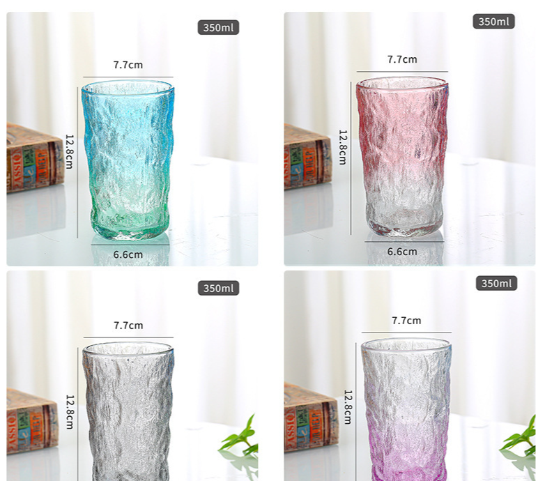 Glacier Pattern Glass Cup For Whiskey And Cocktails High End_voghion.com