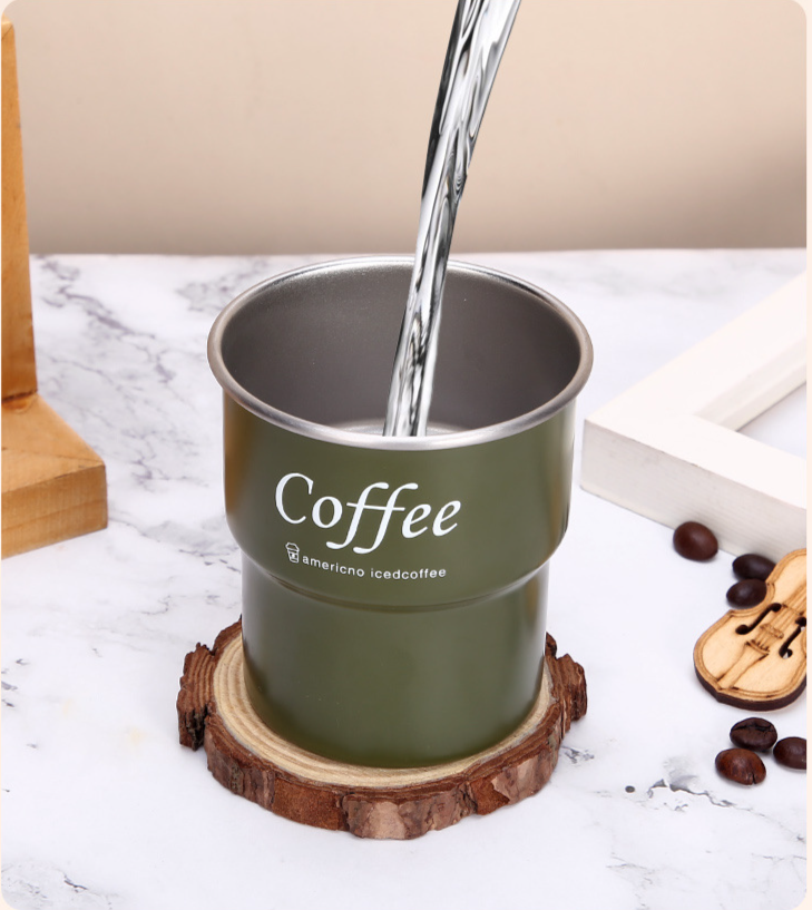 Edelstahl Campingbecher Isoliert Für Kaffee Und Bier_voghion.com