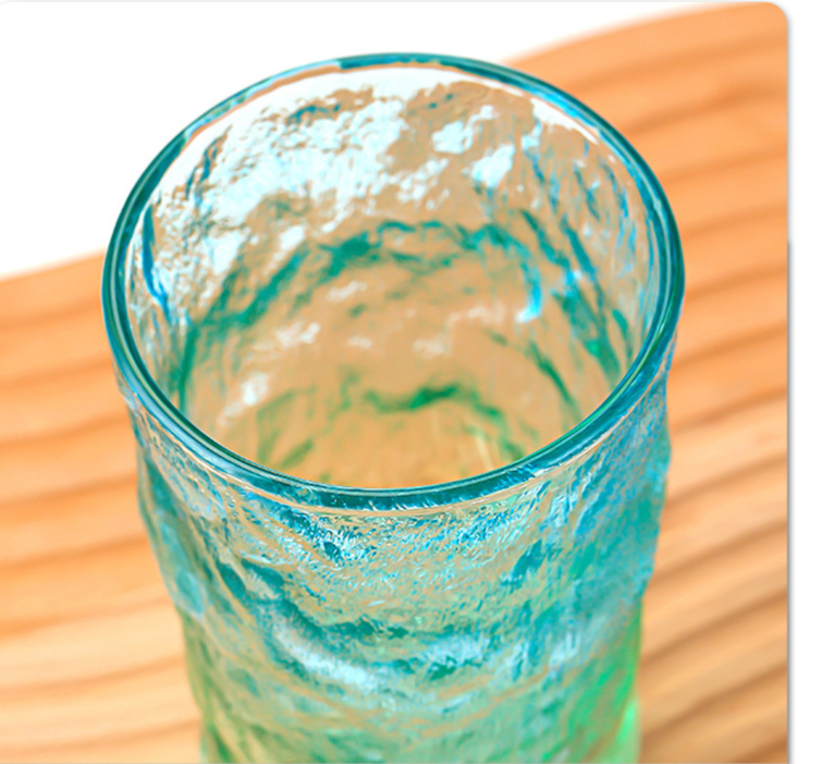 Glacier Pattern Glass Cup For Whiskey And Cocktails High End_voghion.com