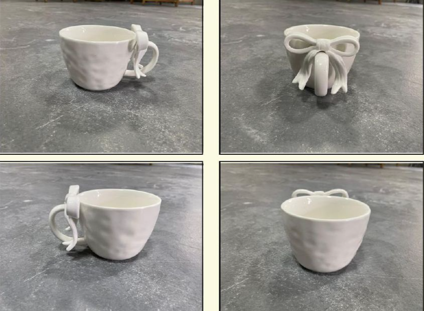 Ceramic Coffee Cup And Saucer Set With Bowknot Elegant Design_voghion.com