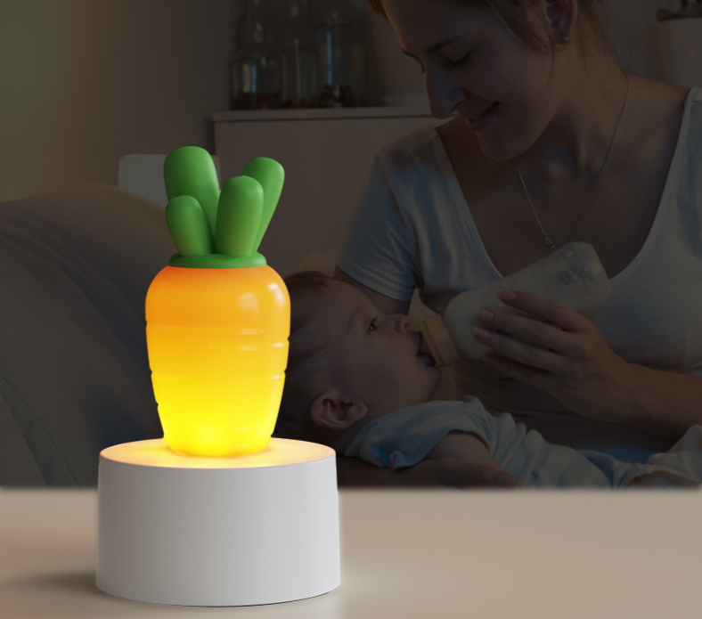 Carrot Led Night Light Rechargeable Bedside Lamp For Children_voghion.com