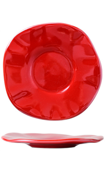 Ceramic Coffee Cup And Saucer Set With Bowknot Elegant Design_voghion.com