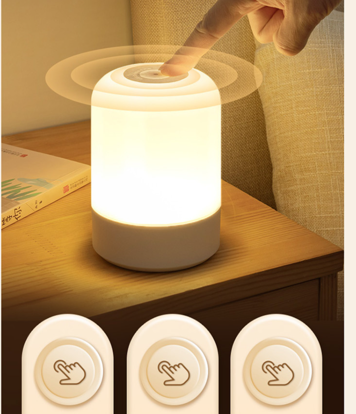 Touch-sensitive Led Bedside Night Light With Eye Protection_voghion.com