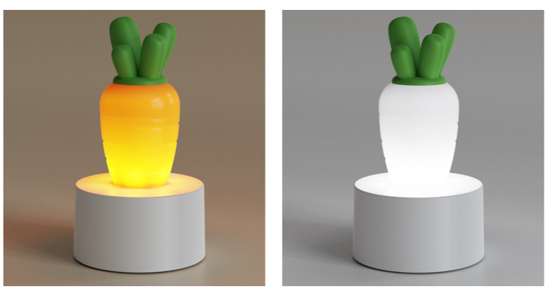 Carrot Led Night Light Rechargeable Bedside Lamp For Children_voghion.com