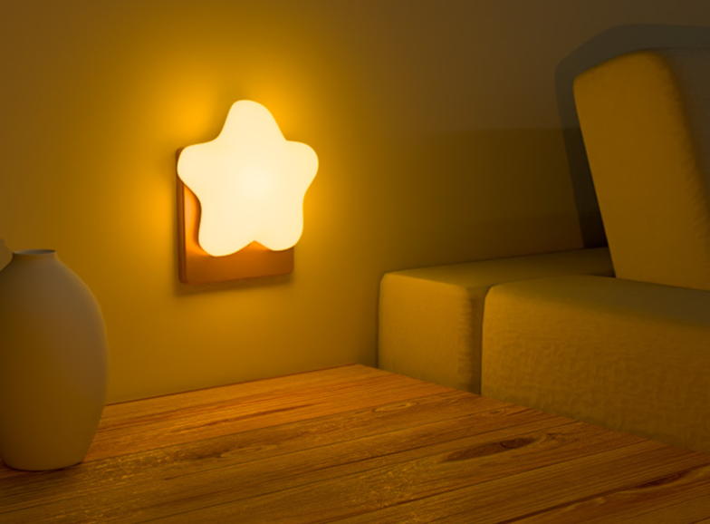 Star Night Light With Remote Control For Baby Bedroom Bedside_voghion.com