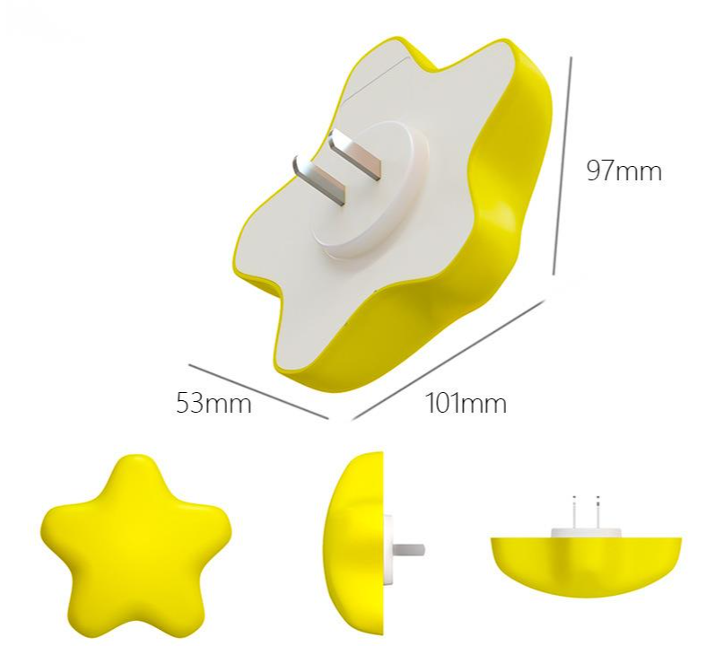 Star Night Light With Remote Control For Baby Bedroom Bedside_voghion.com