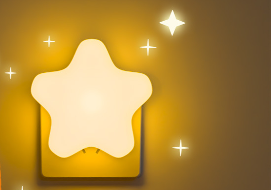 Star Night Light With Remote Control For Baby Bedroom Bedside_voghion.com