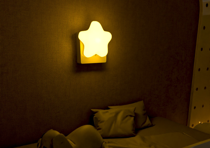 Little Star Plug-in Light With Remote Control For Bedroom Night Sleep Eye Protection Baby Table Bedside Lamp 211 Glass_voghion.com