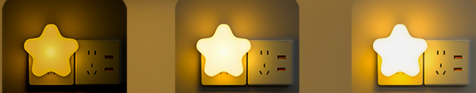 Little Star Plug-in Light With Remote Control For Bedroom Night Sleep Eye Protection Baby Table Bedside Lamp 211 Glass_voghion.com