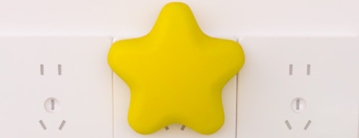 Little Star Plug-in Light With Remote Control For Bedroom Night Sleep Eye Protection Baby Table Bedside Lamp 211 Glass_voghion.com