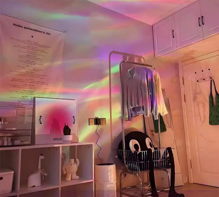 Aurora Water Ripple Night Light Starry Sky Projector Bedroom Lamp_voghion.com