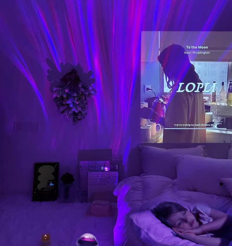 Aurora Water Ripple Night Light Starry Sky Projector Bedroom Lamp_voghion.com