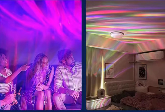 Aurora Water Ripple Night Light Starry Sky Projector Bedroom Lamp_voghion.com