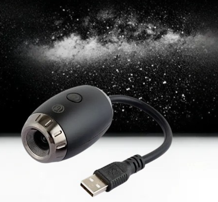 Luce ambientale per interni auto transfrontaliera ad alta definizione regolabile con proiezione di cielo stellato, galassia e Saturno._voghion.com