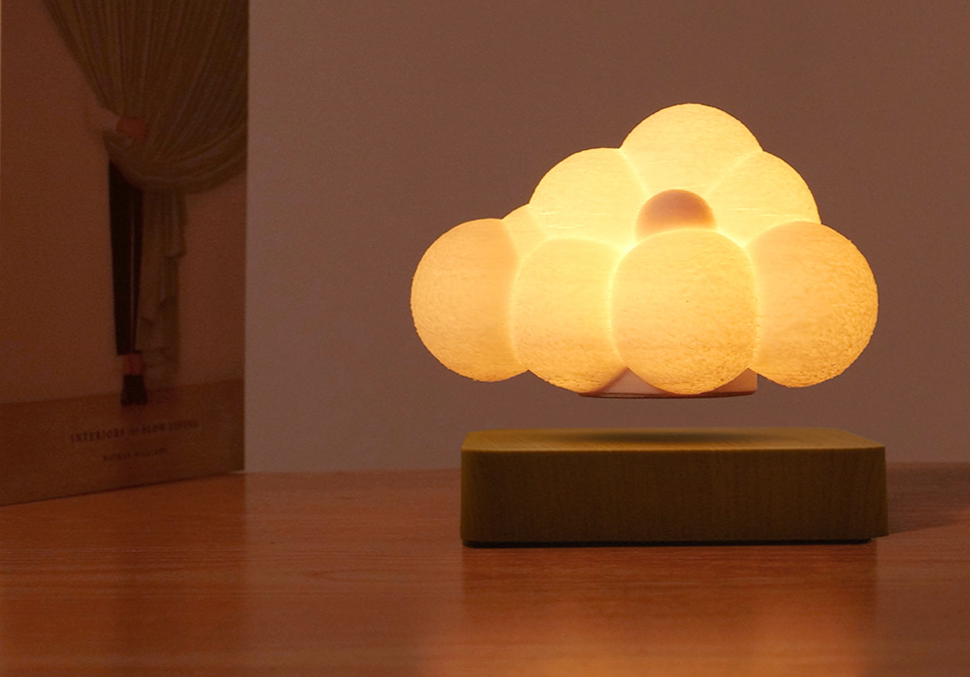 Magnetic Levitation Cloud Lamp Bedroom Night Light Decoration_voghion.com