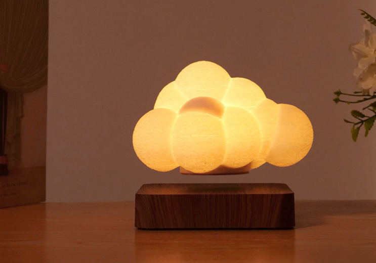 Magnetic Levitation Cloud Lamp Bedroom Night Light Decoration_voghion.com
