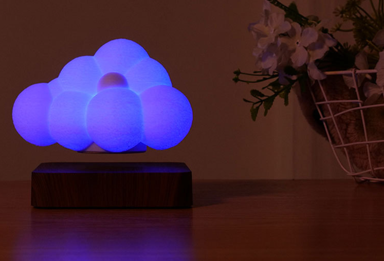 Magnetic Levitation Cloud Lamp Bedroom Night Light Decoration_voghion.com