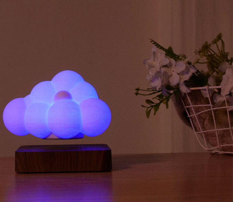 Magnetic Levitation Cloud Lamp Bedroom Night Light Decoration_voghion.com