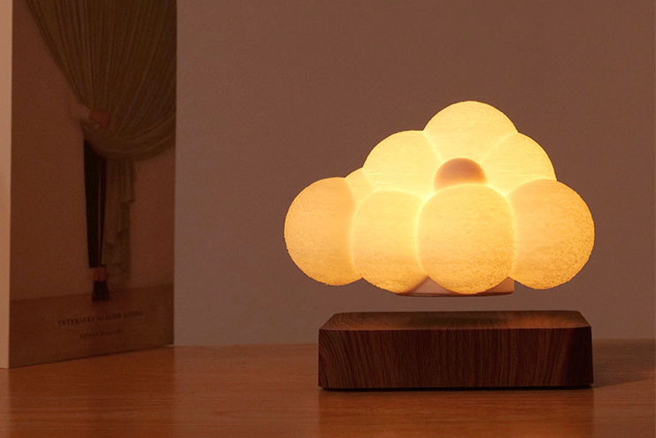 Magnetic Levitation Cloud Lamp Bedroom Night Light Decoration_voghion.com