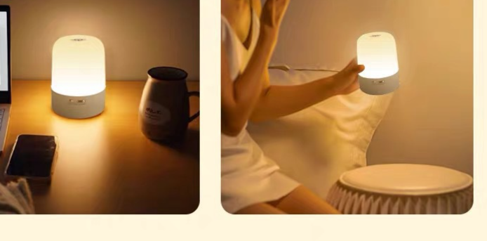 Luce notturna ricaricabile per camera da letto con telecomando, protezione per gli occhi sensibile al tocco, luce per dormire la notte,_voghion.com