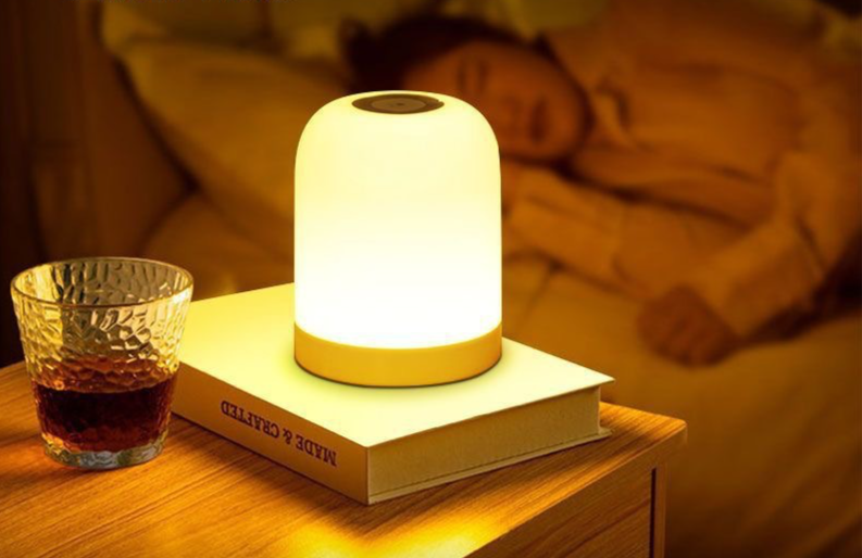 Luce notturna ricaricabile per camera da letto con telecomando, protezione per gli occhi sensibile al tocco, luce per dormire la notte,_voghion.com