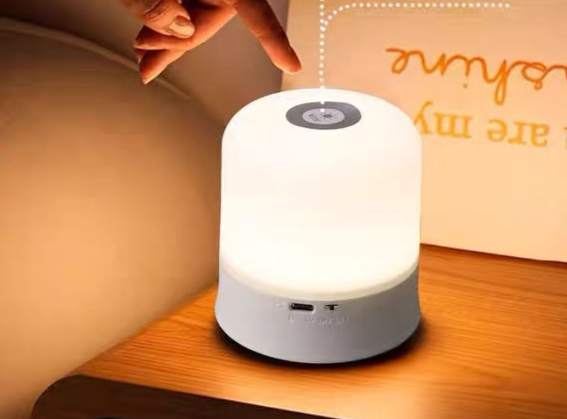 Luce notturna ricaricabile per camera da letto con telecomando, protezione per gli occhi sensibile al tocco, luce per dormire la notte,_voghion.com