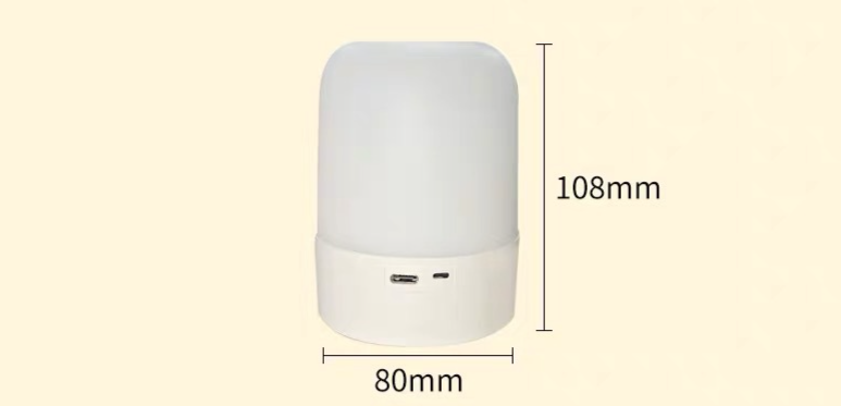 Luce notturna ricaricabile per camera da letto con telecomando, protezione per gli occhi sensibile al tocco, luce per dormire la notte,_voghion.com