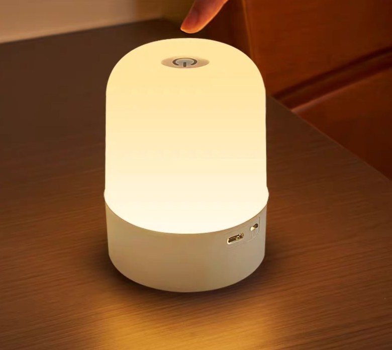 Luce notturna ricaricabile per camera da letto con telecomando, protezione per gli occhi sensibile al tocco, luce per dormire la notte,_voghion.com