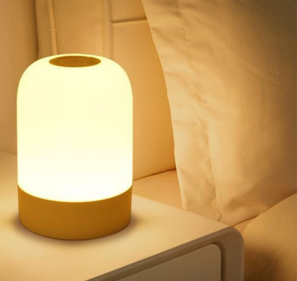 Luce notturna ricaricabile per camera da letto con telecomando, protezione per gli occhi sensibile al tocco, luce per dormire la notte,_voghion.com