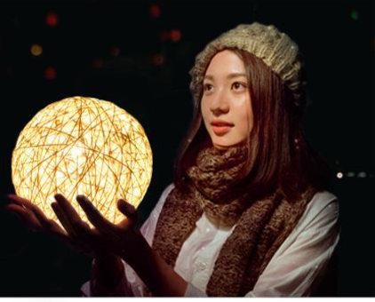 Rattan Ball Led Night Light Starry Sky Table Lamp For Bedroom_voghion.com