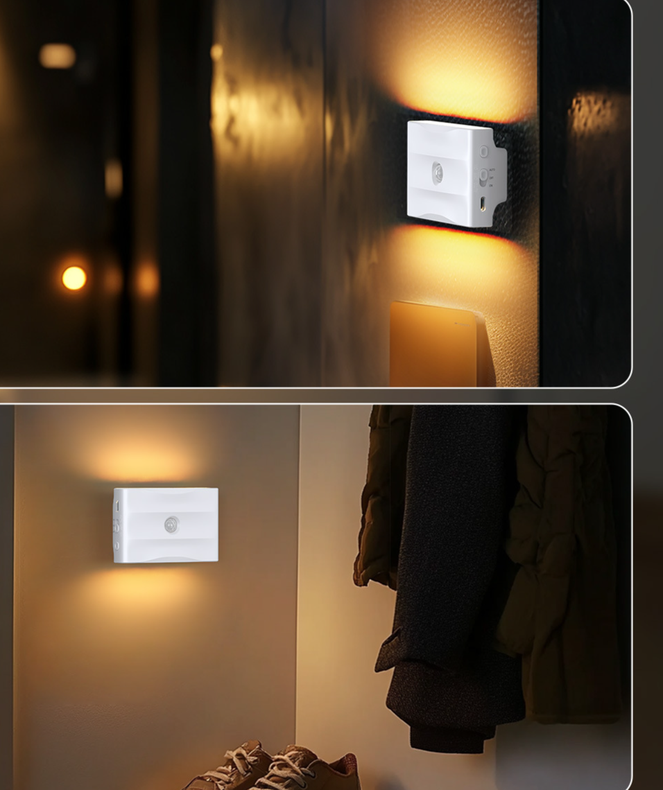 Smart LED Sensor Lamp Human Body Infrared USB Rechargeable Wireless Magnetic Night Light_voghion.com