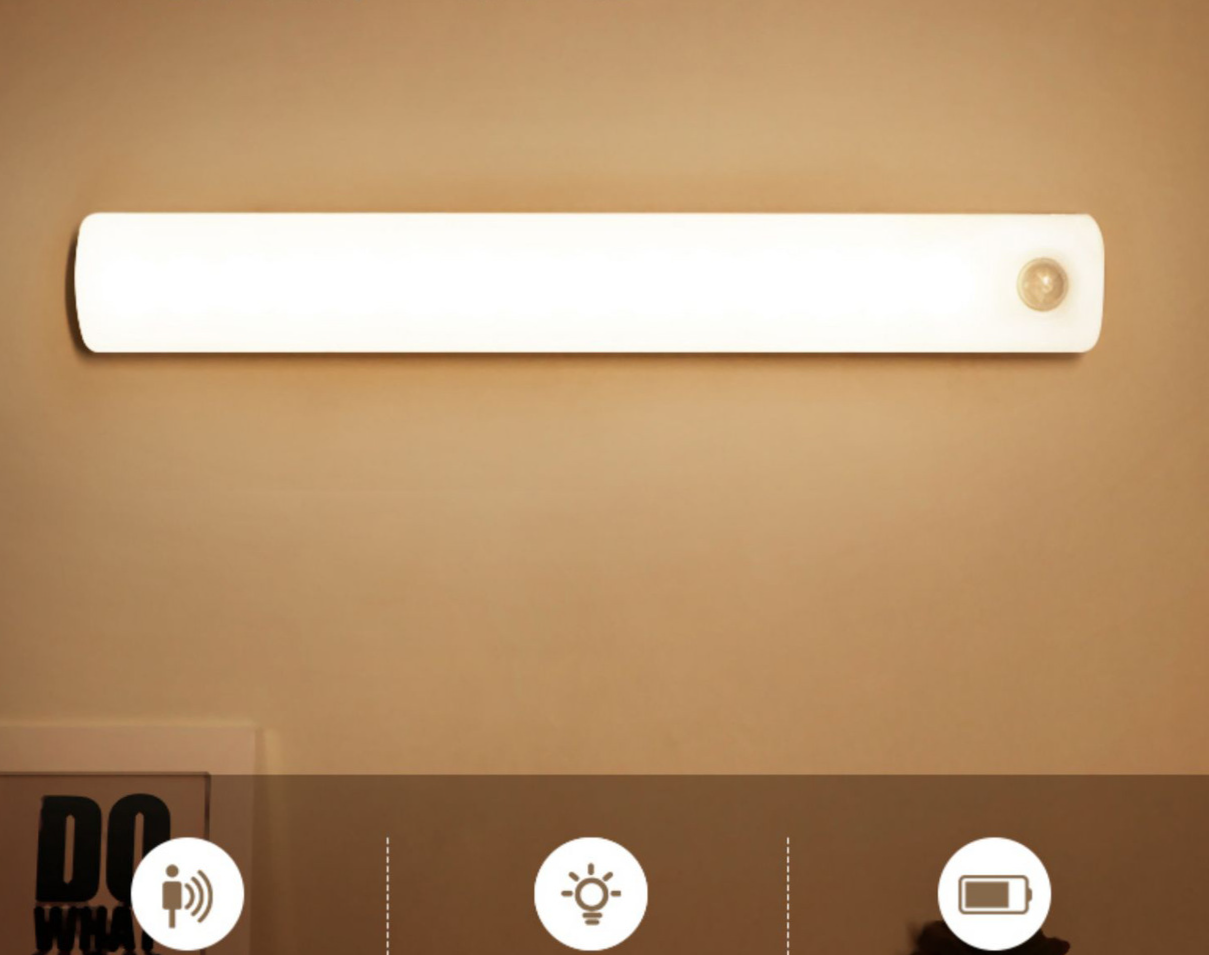 Scala con sensore di movimento intelligente, suono e controllo automatici, armadio, ricarica wireless notturna, luce notturna a LED_voghion.com