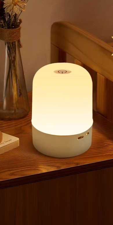 Luce notturna ricaricabile per camera da letto con telecomando, protezione per gli occhi sensibile al tocco, luce per dormire la notte,_voghion.com
